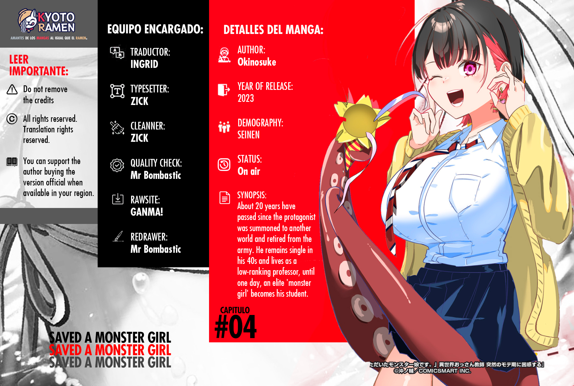 Read Ano Toki Tasukete Itadaita Monster Musume desu. Manga English [New Chapters] Online Free