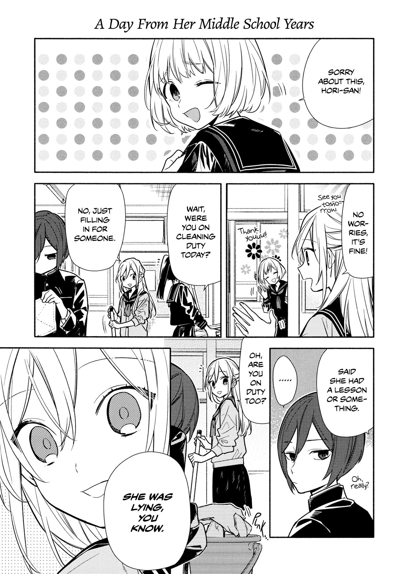 Horimiya, chapter 100.4