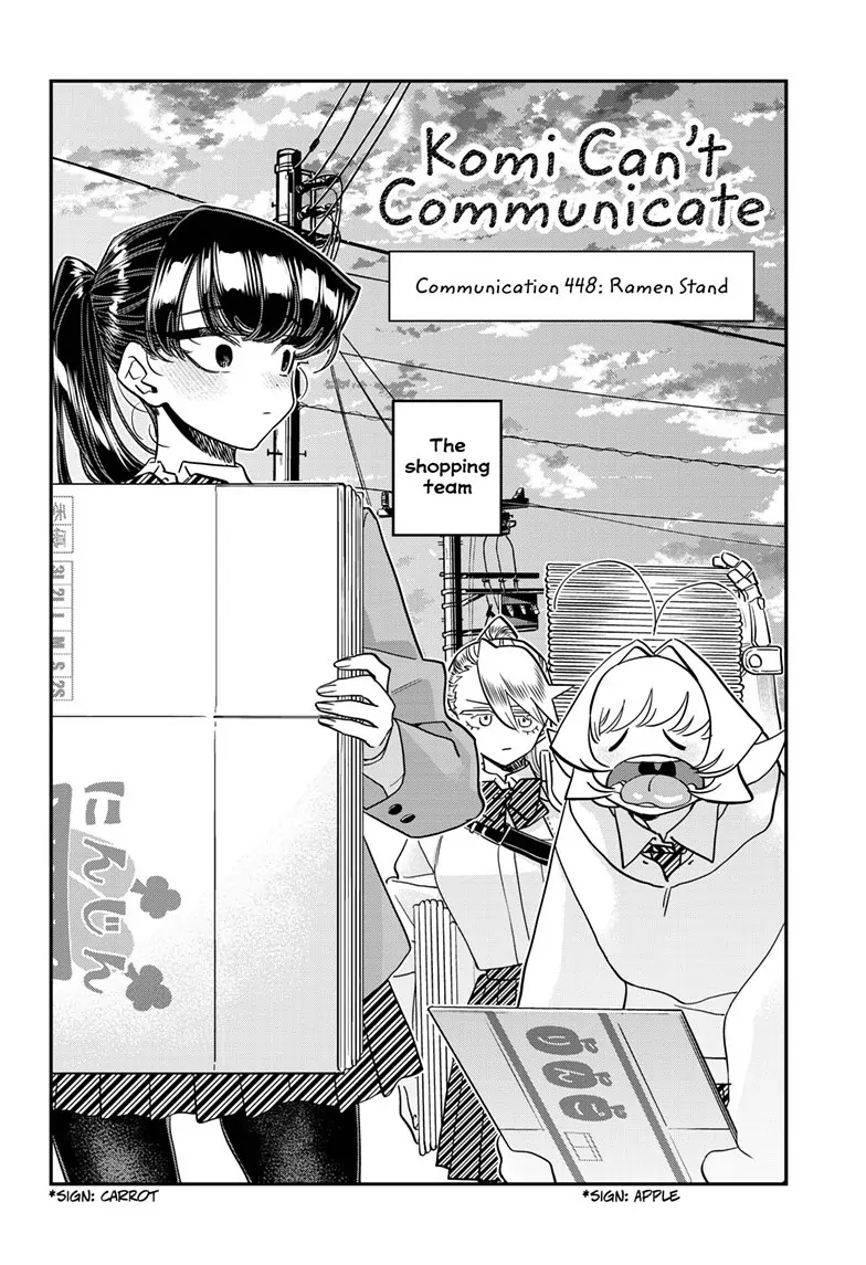 Komi Can’t Communicate, Chapter 448