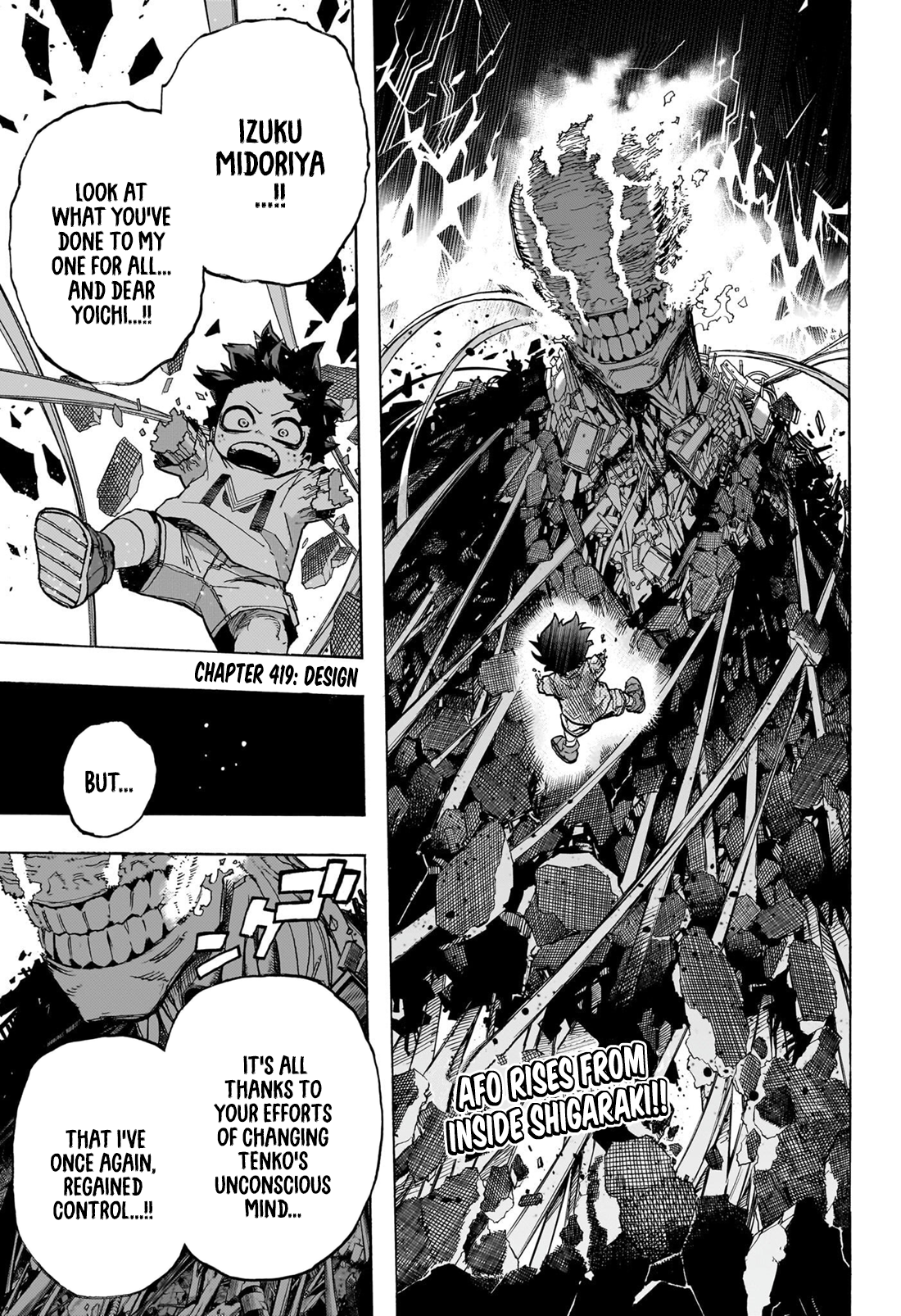 My Hero Academia, chapter 419