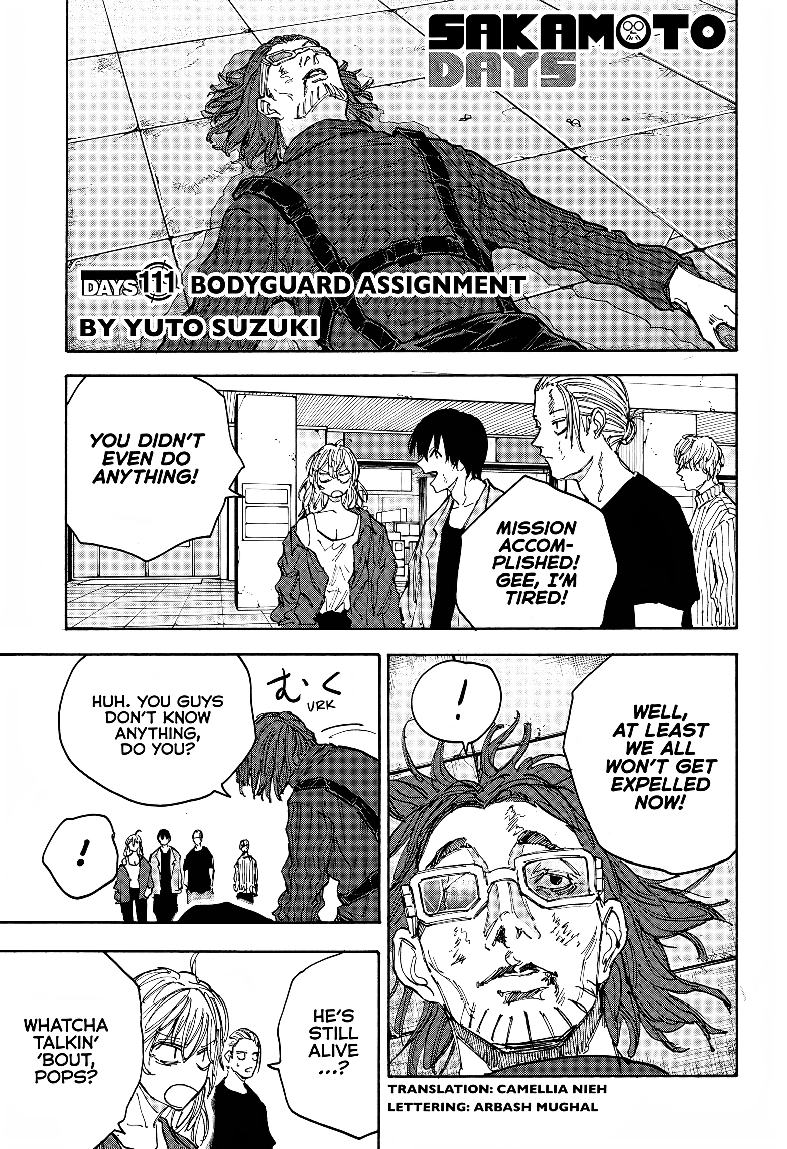 Sakamoto Days, chapter 111