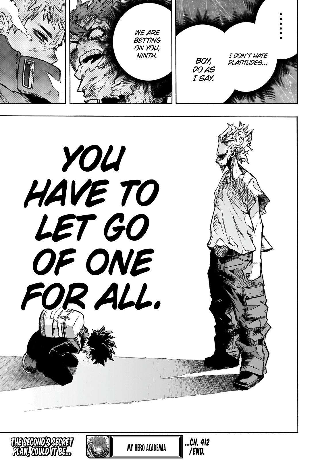 My Hero Academia, chapter 412