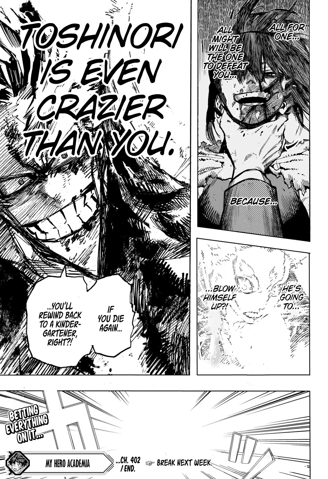 My Hero Academia, chapter 402