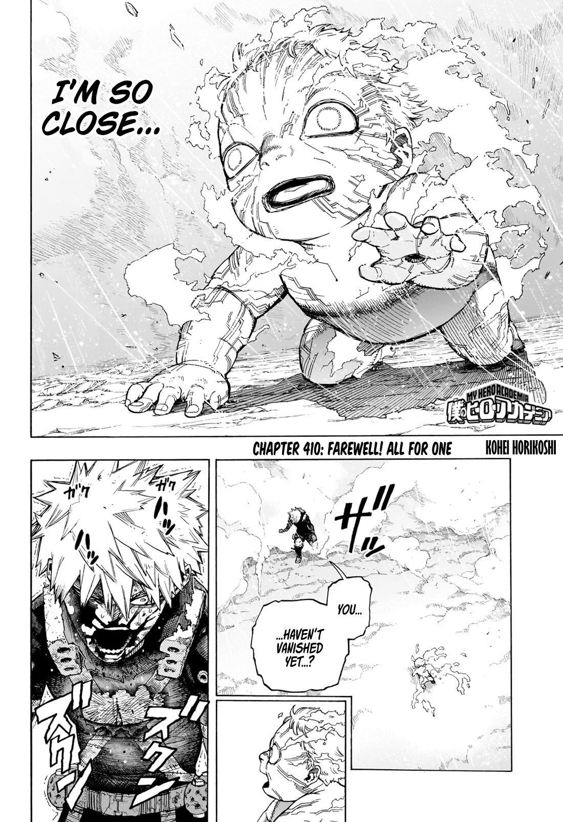 My Hero Academia, chapter 410