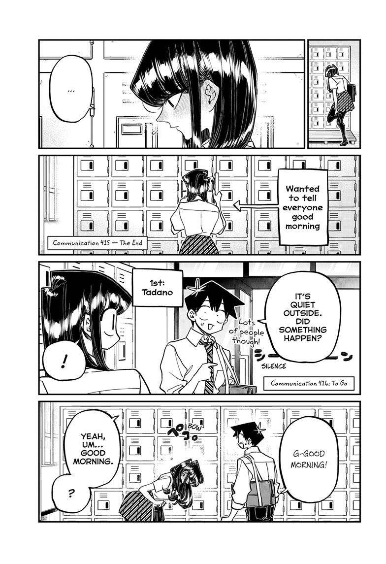 Komi-San Wa Komyushou Desu Chapter 419