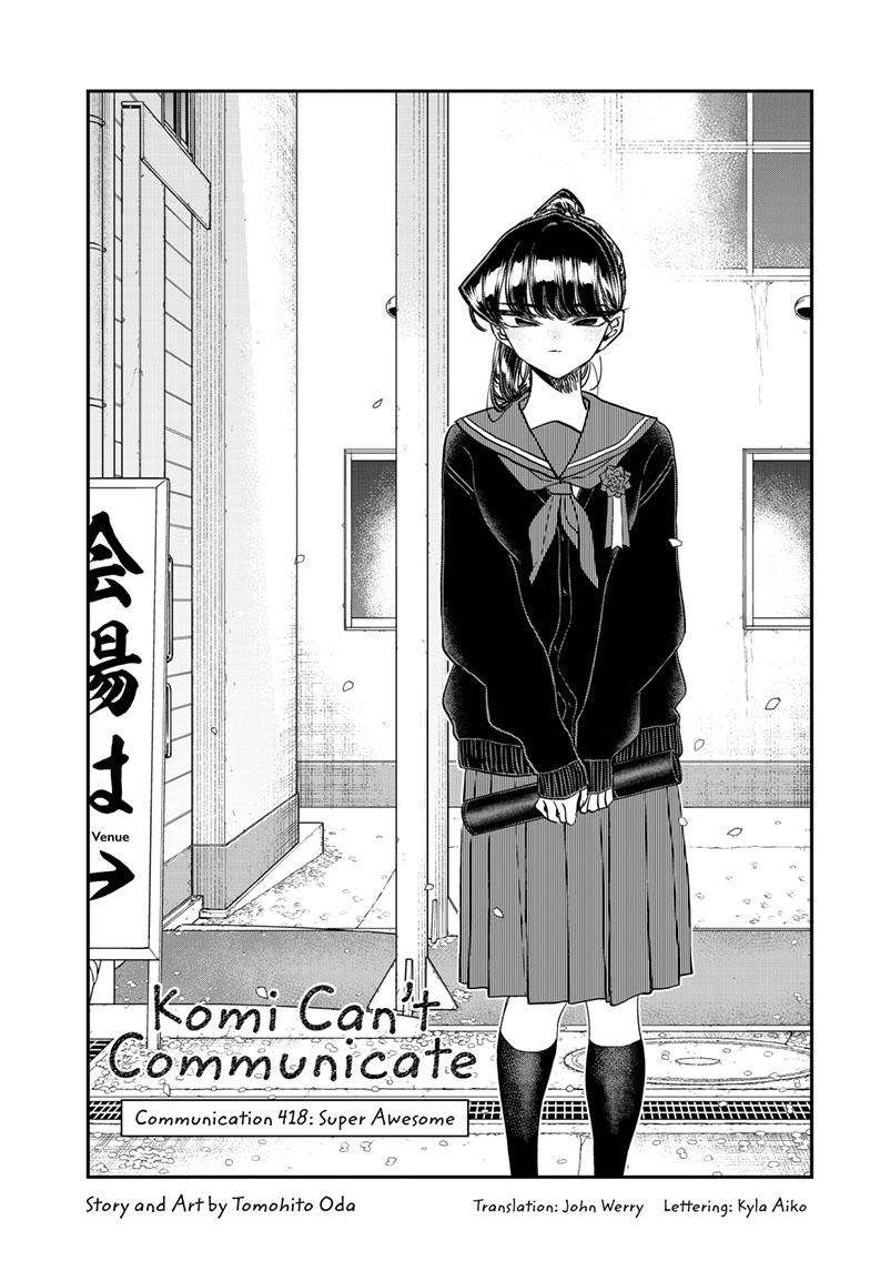 Komi Can't Communicate, Chapter 418