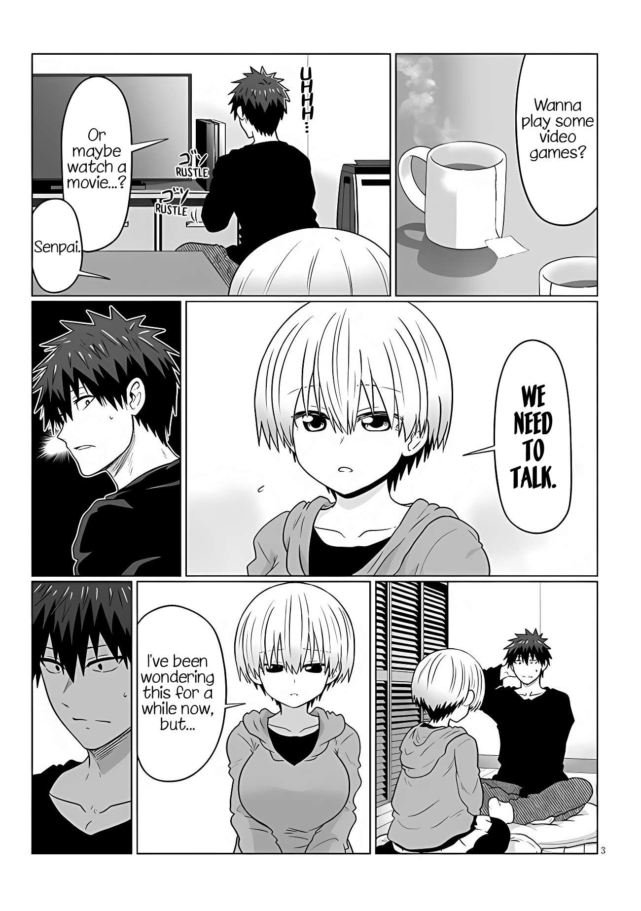 Uzaki-chan Wants to Hang Out!, Chapter 100