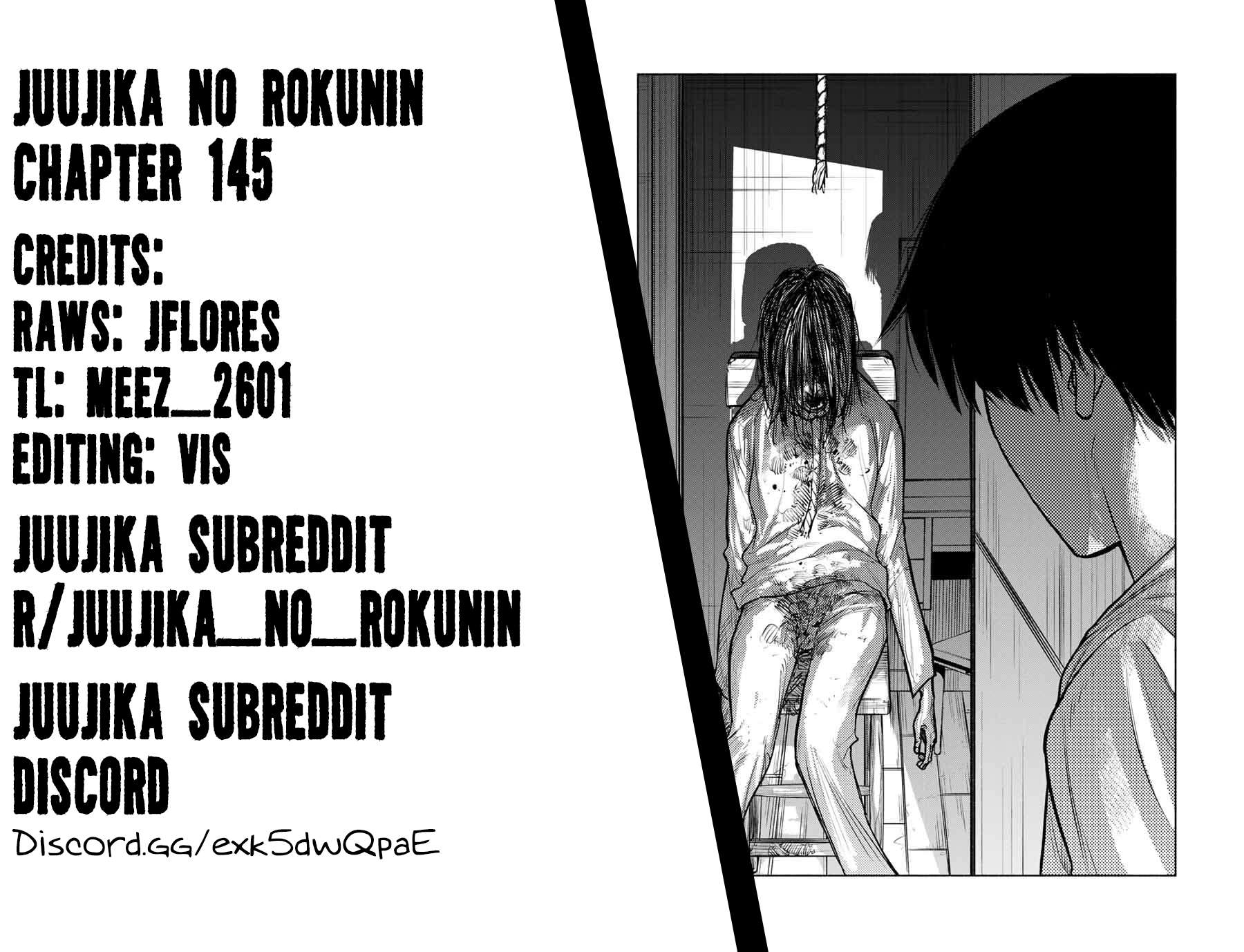 Juujika no Rokunin, Chapter 145