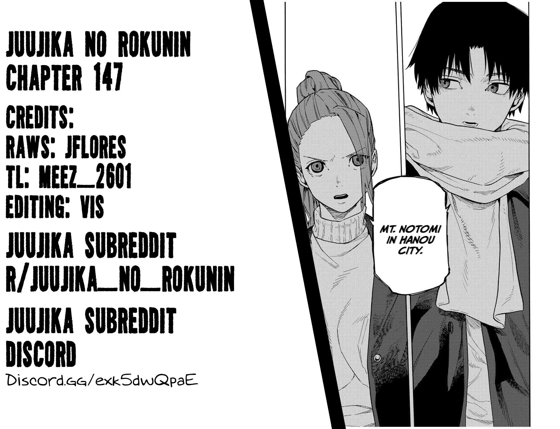 Juujika no Rokunin, Chapter 147