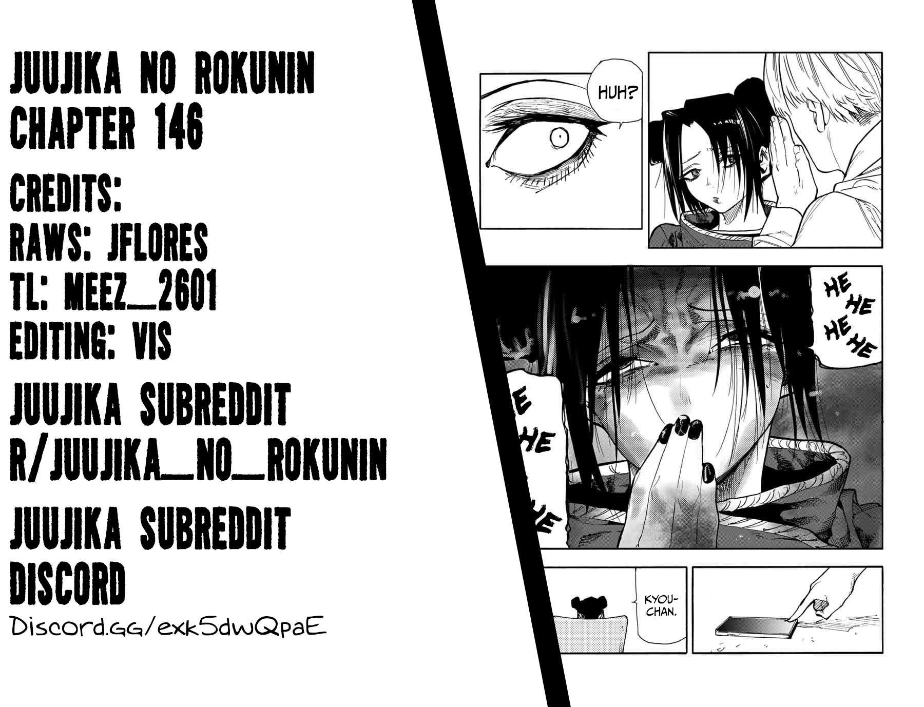 Juujika no Rokunin, Chapter 146