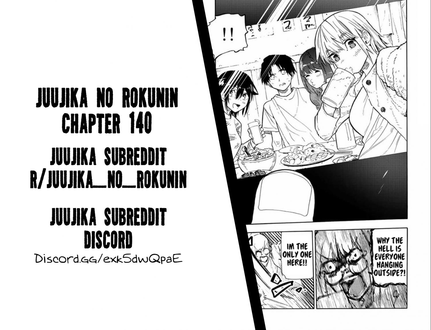 Juujika no Rokunin, Chapter 140