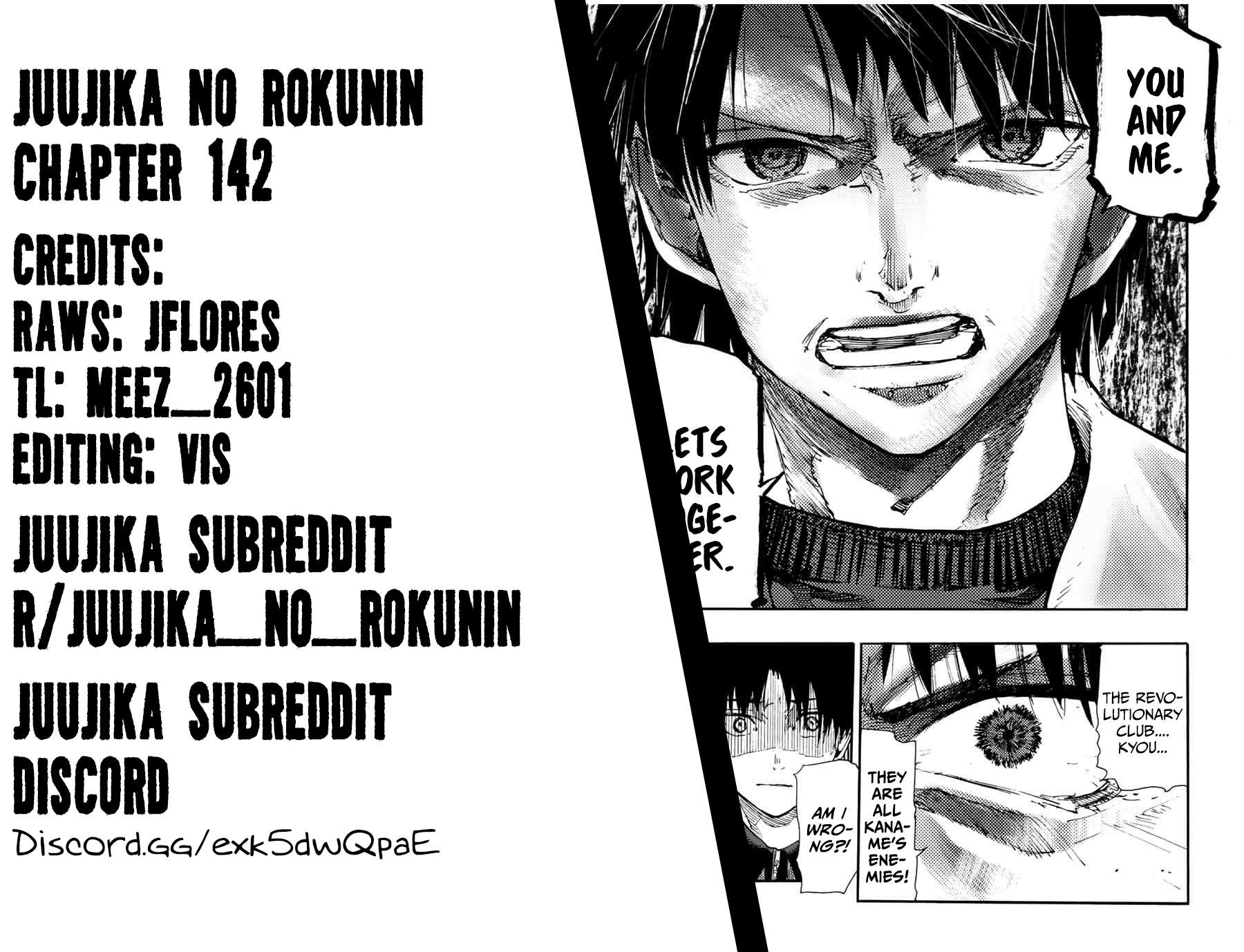 Juujika no Rokunin, Chapter 142