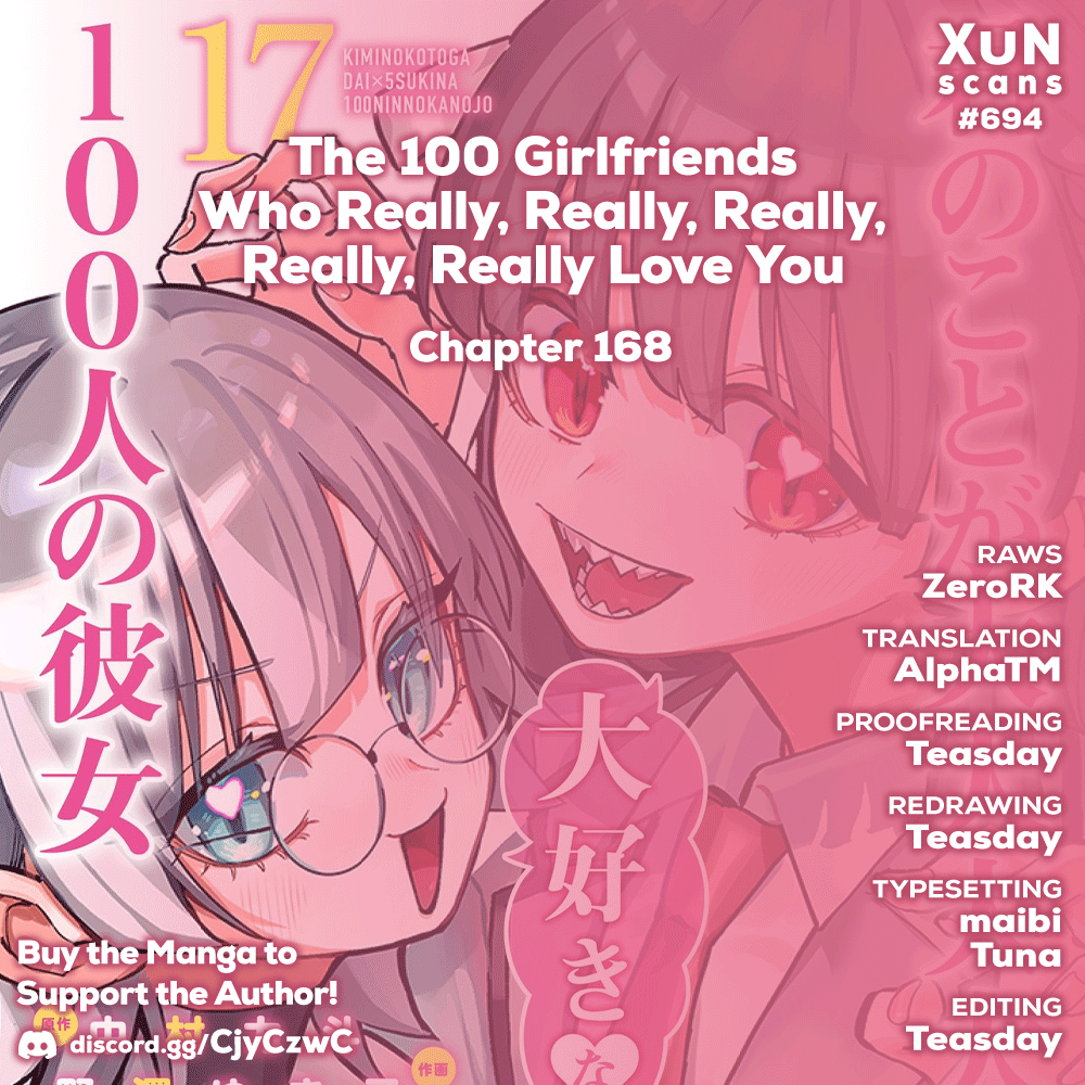 The 100 Girlfriends Who Really Love You, chapter 168