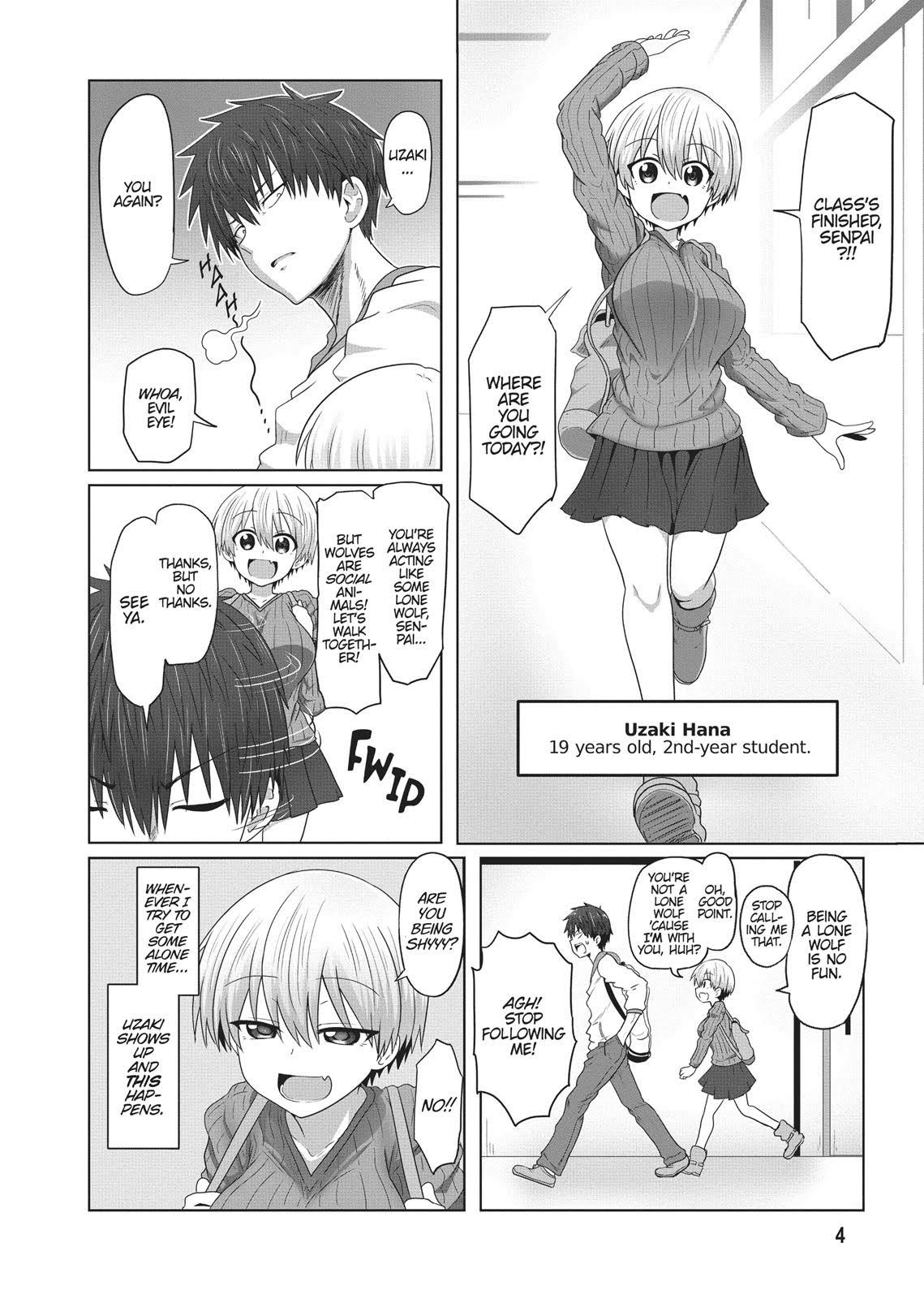 Uzaki-chan Wants to Hang Out!, Chapter 1