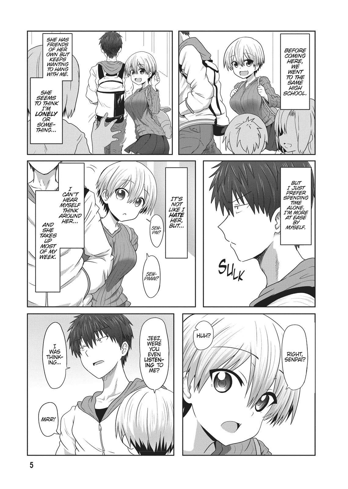 Uzaki-chan Wants to Hang Out!, Chapter 1