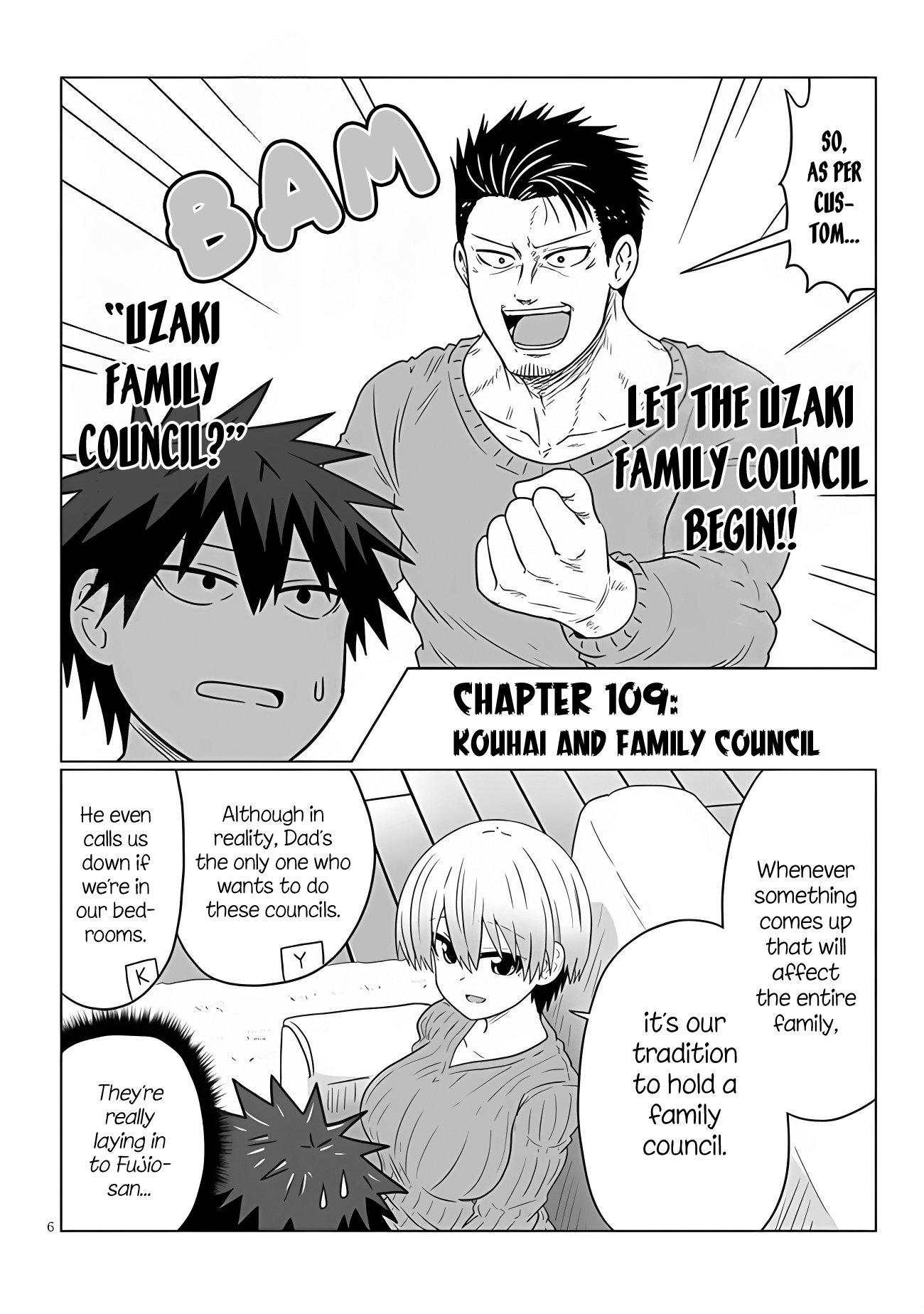 Uzaki-chan Wants to Hang Out!, Chapter 109