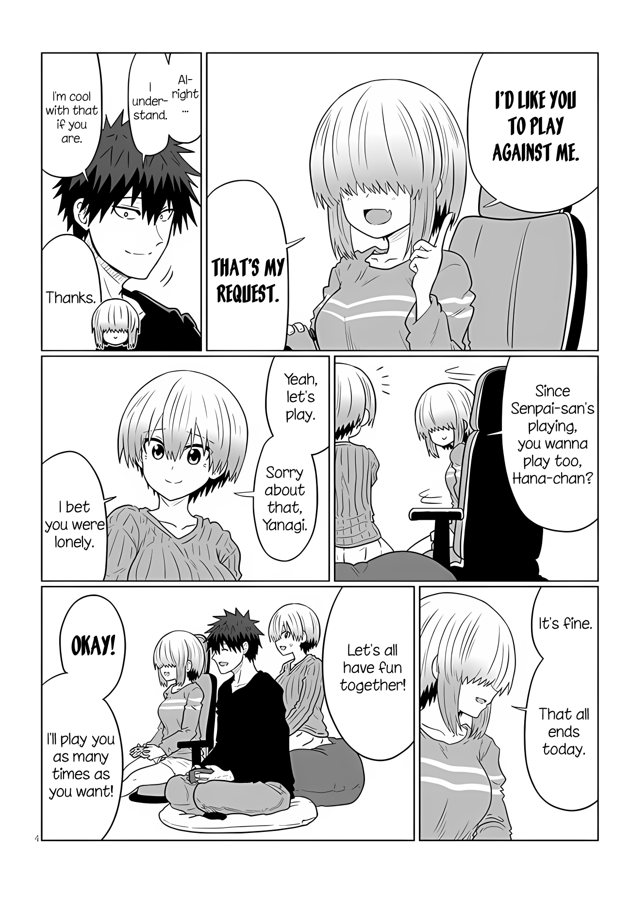 Uzaki-chan Wants to Hang Out!, Chapter 110