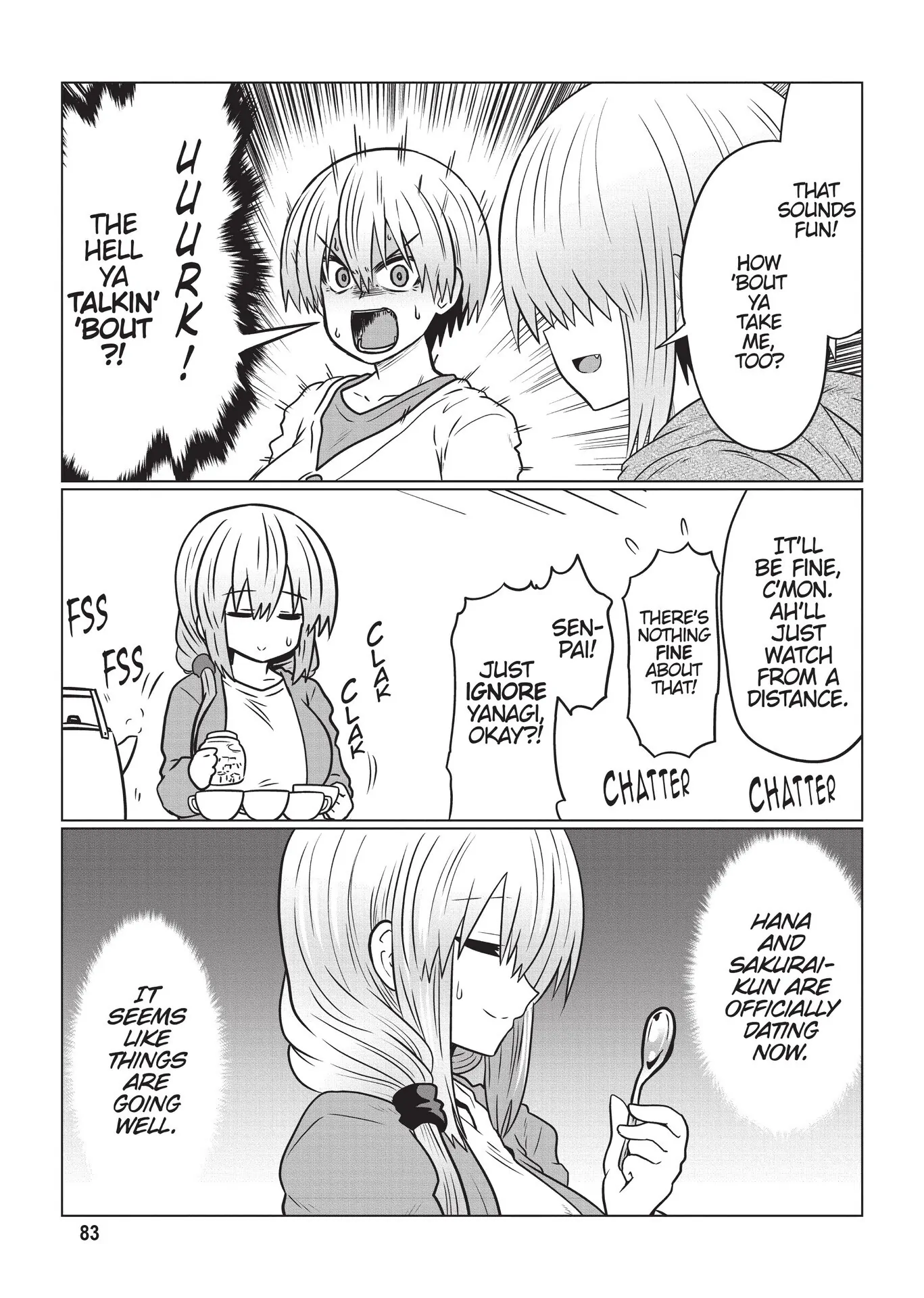 Uzaki-chan Wants to Hang Out!, Chapter 91